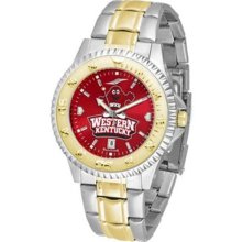 Western Kentucky University Men's Stainless Steel and Gold Tone Watch