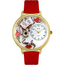 Whimsical watches love story gold watch - One Size