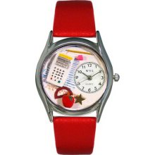 Whimsical watches math teacher silver watch - One Size