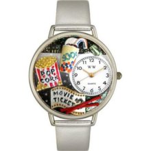 Whimsical Watches Mid-Size Japanese Quartz Movie Lover Leather Strap Watch