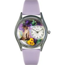 Whimsical watches siamese cat silver watch - One Size