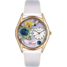 Whimsical Watches Women's C0910003 Classic Gold Birthstone: March