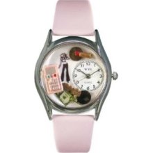 Whimsical Watches Women's S0420004 Teen Girl Pink Leather