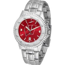 Wisconsin Badgers Competitor Red AnoChrome Steel Watch