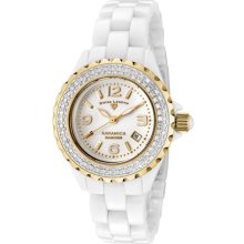 WISS LEGEND Women's Karamica White Diamond (0.797 ctw) White Dial