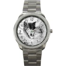 Wolf Mates Sport Metal Watch Gift model 32049382 - Gun Metal