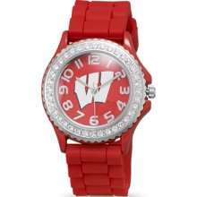 Woman's University Of Wisconsin Collegiate Watch - Multi-color - Silicone - Adjustable