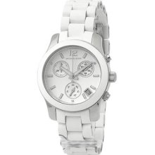 Women Michael Kors MK5441 Stainless Steel Case Silicone Strap Quartz