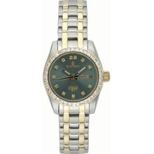 Women Sartego STGN75 Two Tone Stainless Steel Automatic Green