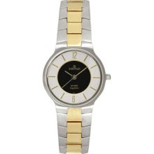 Women Sartego SVQ861 Seville Two Tone Seville Dress Watch Black