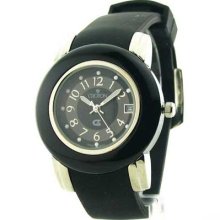 Womens Croton Rubber Date Watch CX228008BSBK