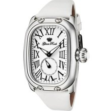 Women's Monogram White Dial White Genuine Leather ...