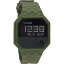 Women's Nixon Rubber Re-Run Matte Black/Surplus Watch