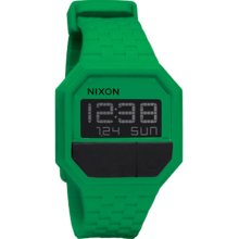 Women's Nixon Rubber Re-Run Green Watch