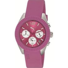 Women's Pink Puma Grip Chronograph Watch Pu102812003