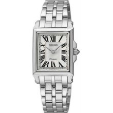 Women's Premier Stainless Steel Case and Bracelet Silver Dial Date Display