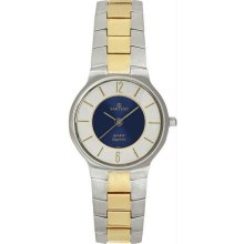 Women's Two Tone Seville Dress Watch Blue Dial