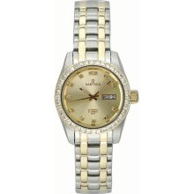 Women's Two Tone Stainless Steel Automatic Champagne Dial