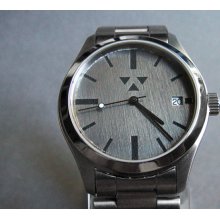 Wristwatch in stainless steel with handcrafted 'Lydian 1' dial - Made to Order