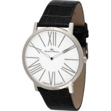 Yonger & Bresson Men's HCC 1465/02 City Round Stainless Steel Bla ...