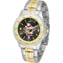 Youngstown State University Men's Stainless Steel and Gold Tone Watch