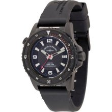 Zeno Watch Basel Men's Automatic Watch Professional Diver Blacky 6427-Bk-S1-7 With Rubber Strap