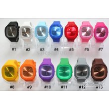 1000pcs Lovely High-quality Jelly Wrist Silicone Ss.com Watches Squa