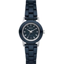 $175 Dkny Women's Blue Cermaic Fashion Watch Ny8427