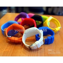 2012 Candy Color Led Digital Touch Screen Watch Plastic Luminous Spo