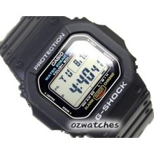 2013 Casio G-shock Tough Solar G-5600e G-5600e-1 Black Stock Resistant