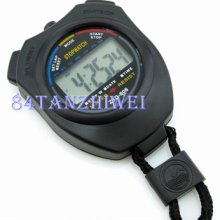 2pcs Digital Chronograph Sports Stopwatch Counter With Strap