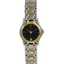 4118KL Krug Baumen Ladies Marquis Two Tone Black Dial