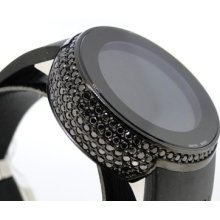 5.0 Ct Ladies Ya114401 I Gucci Digital Black Diamond Watch