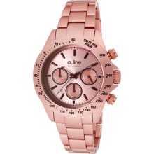 a_line Watches Women's Amore Chronograph Pink Dial Pink Aluminum Pink