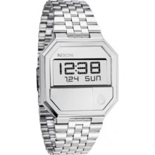 A158-1130 Nixon The Re-Run Silver Digital Watch