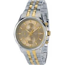 Accurist Men's Two Tone Chronograph Bracelet MB934G Watch