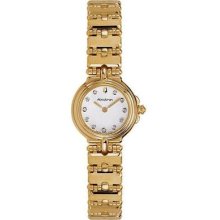 Accutron By Bulova 27p01 Swiss Gold Tone Diamond Women's Watch