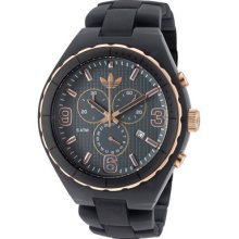 Adidas Cambridge Chronograph Black Acrylic Rose Gold Watch Mens Adh2570 $95