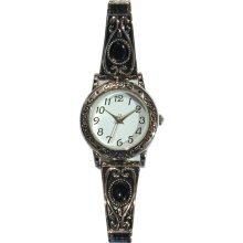 ADVANCE WATCH COMPANY LTD. Analog Watch with Black Stones - ADVANCE