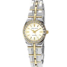 AK Anne Klein Women's Crystal Bracelet watch #7977MPTT