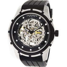 Akribos XXIV Men's Delos Skeleton Automatic Watch