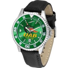 Alabama Birmingham UAB Mens Leather Anochrome Watch