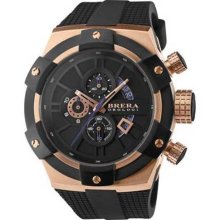 Allen Edmonds 48 mm Super Sportivo Watch by Brera SC4902 Black Dial with Rose Gold