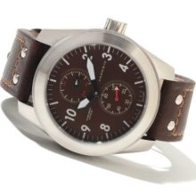 Android Men's Skyguardian Automatic Power Reserve Leather Strap Watch