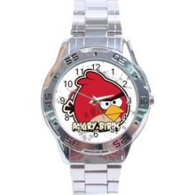 Angry Birds Stainless Steel Chrome Analogue Men's Watch 11