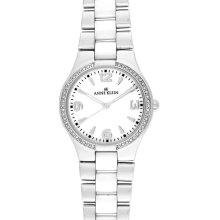 Anne Klein Ceramic Ladies Watch 10-9119Wtsv