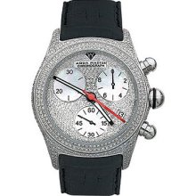 Aqua Master Watches Mens Fully Paved Diamond Watch 7.5