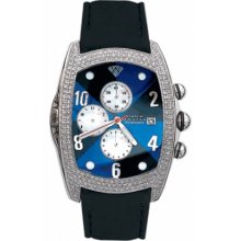 Aqua Master Watches Unisex Diamond Watch 2.50ct Blue