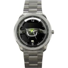 AR136 2011 Skoda Octavia Green E Line Car Power Steering Sport Metal Watch - Green - Gun Metal - 1.5