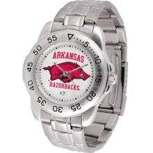 Arkansas Razorbacks UA Mens Sports Steel Watch